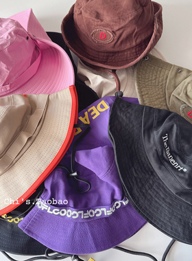 高品质福利渔夫帽女ins风休闲百搭合集登山帽男显脸小遮阳盆帽子