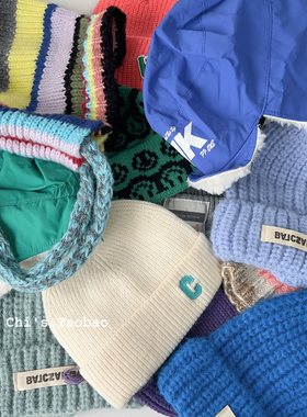 韩系高品质福利女秋冬针织毛线帽