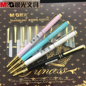 包邮晨光文具 珠光亮金钢笔 学生/办公钢笔 金属铱金钢笔AFP43102