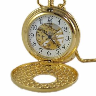 机械怀表阿拉伯数字双面盖机械怀表镂空机芯纪念怀表挂表经典怀表