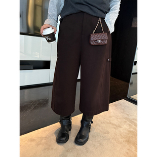 女装 八分阔腿裤 超vintage 吸睛百搭 慵懒风 铅笔小鑫大码
