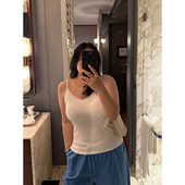 修身 铅笔小鑫大码 背心可外穿打底 蕾丝吊带 大码 女装 自带胸垫