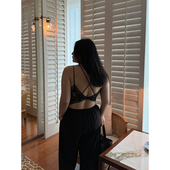 铅笔小鑫大码 可外穿美背吊带 吸睛蕾丝 女装 自带胸垫