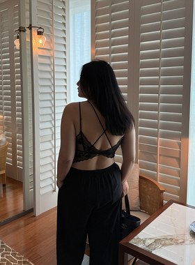 铅笔小鑫大码女装自带胸垫 吸睛蕾丝 可外穿美背吊带