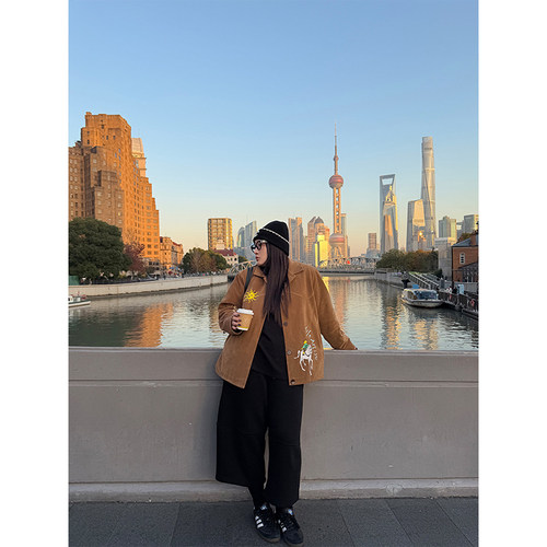 铅笔小鑫大码女装复古阔腿遮肉显瘦垂感阔腿八分裤
