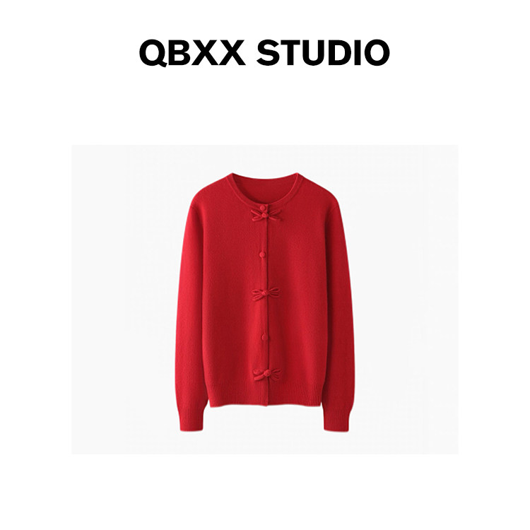 铅笔小鑫大码女装 宽松弹力新年氛围蝴蝶结复古针毛衣,女装/女士精品,大码内搭,淘宝优惠券,粉丝福利购,淘宝优惠卷