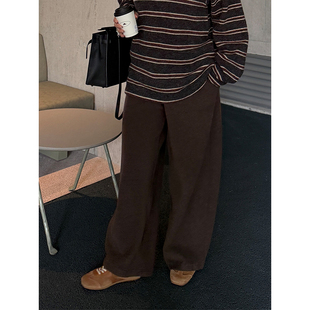 全松紧绒感藏肉显瘦阔腿裤 巨好穿懒人神裤 女装 铅笔小鑫大码