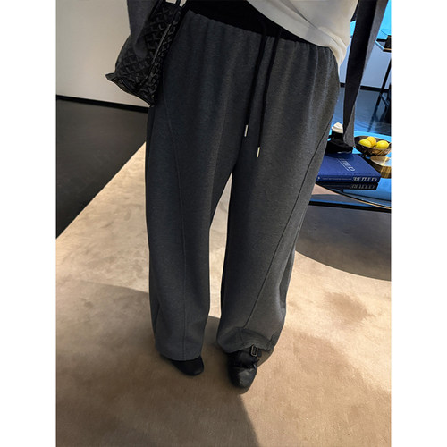 铅笔小鑫大码女装  显瘦神裤 松弛垂坠 全松紧直筒裤