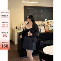 鉛筆小鑫大碼女裝 全松緊 抽繩高腰 半身裙顯瘦衛(wèi)裙休閑短裙