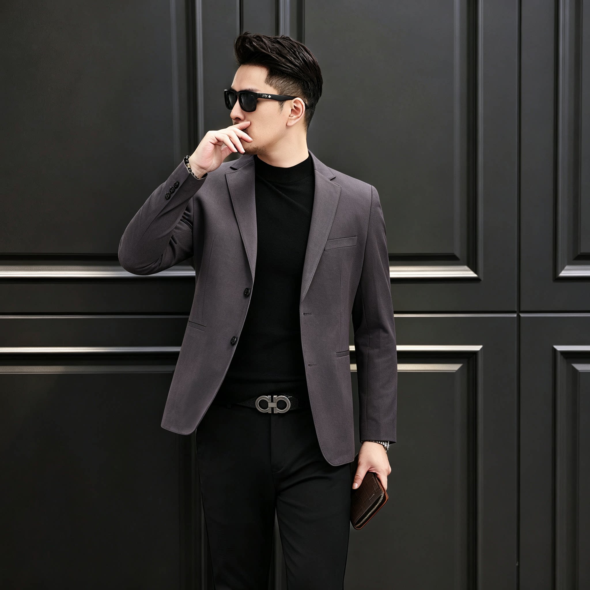 新款秋冬新款西服休闲复古天丝棉西装男XZ2501P165,男装西服套装,电商D225