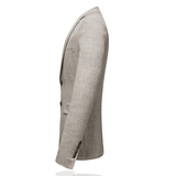【长期有货】春款西装男士米白色仿麻西服外套801-P155，男装西服，电商D225