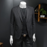 2026男士春秋新款西装亚麻休闲西装外套XZX2301P160258，男装西服套装，电商D225