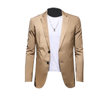 2021男士休闲商务上衣小西装秋季西服178P165控价318，男装西服，电商D225