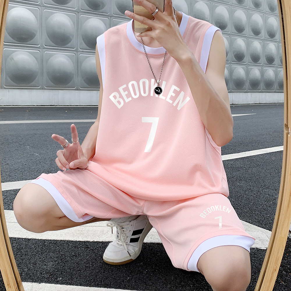 夏季潮流时尚篮球短裤无袖T恤背心短裤套装TZ305特批P45控68，男装休闲套装，电商A247