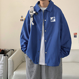 港风23春季新款ins时尚潮流字母印花教练服夹克外套JK318P50控78，男装夹克，电商A247