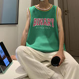 夏季清凉透气篮球背心无袖圆领T恤T928P35控48，男装T恤，电商A247