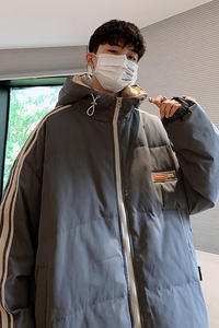 潮流冬季盐系印花宽松立领棉衣羽绒棉外套棉袄 MY2026 P135控158图片