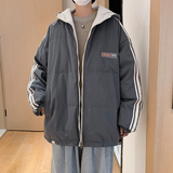 潮流冬季中性印花宽松立领棉衣羽绒棉外套棉袄MY2026P135控158，男装棉衣，电商A247