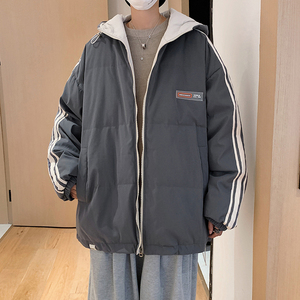 潮流冬季中性印花宽松立领棉衣羽绒棉外套棉袄 MY2026 P135控158图片