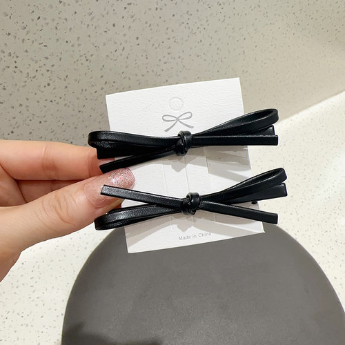 洋气时尚蝴蝶结对夹发夹简约发卡