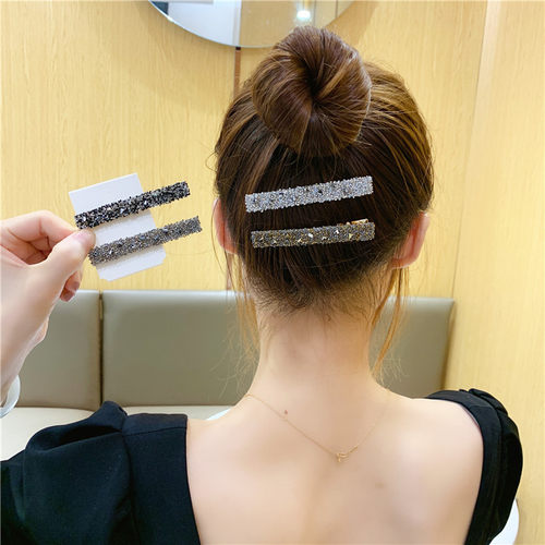 东大门闪钻少女风后脑勺夹子头饰