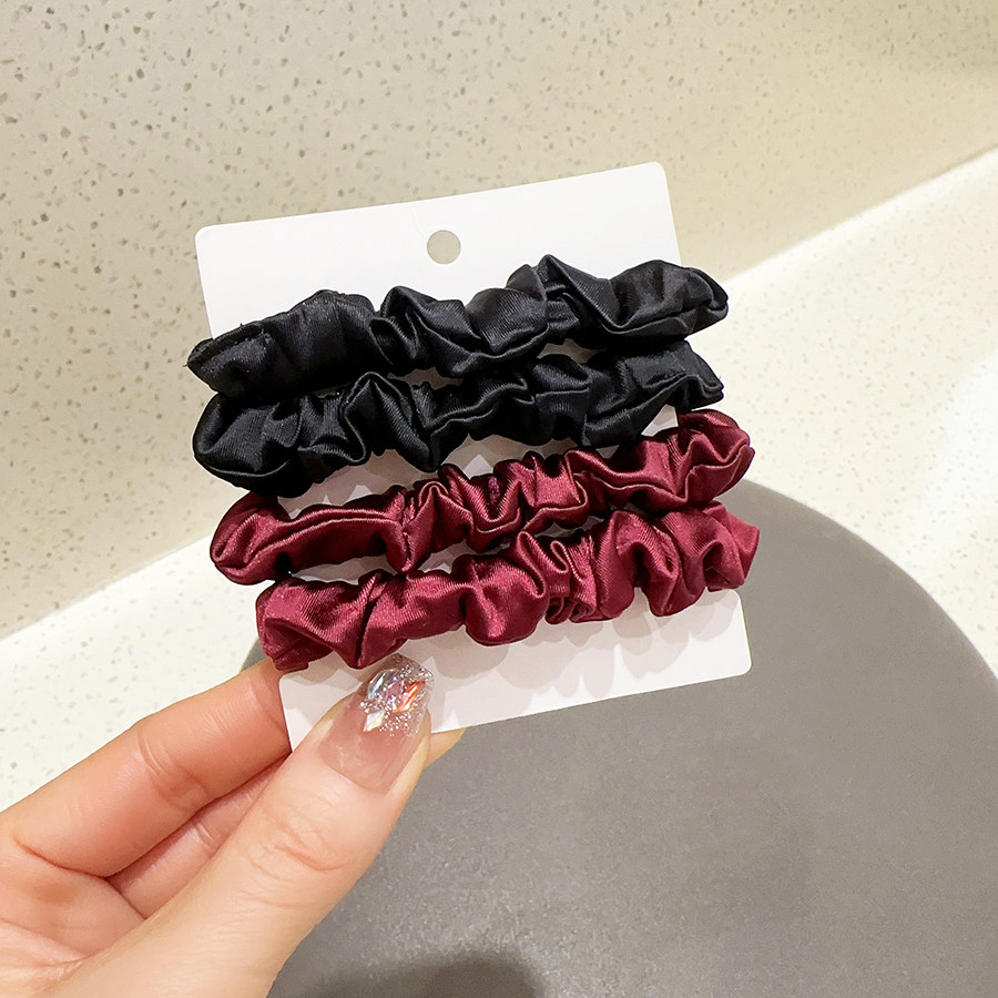 新年发饰高级感发绳酒红色发圈小肠圈扎马尾头绳冰丝布不伤发皮筋,饰品/流行首饰/时尚饰品新,发饰,淘宝优惠券,粉丝福利购,淘宝优惠卷