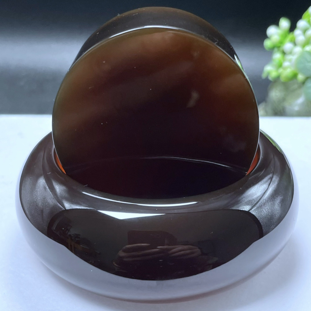 【李氏珠宝】馆藏级57.5圈30.5宽血翳蜜手镯无瑕疵天然缅甸琥珀