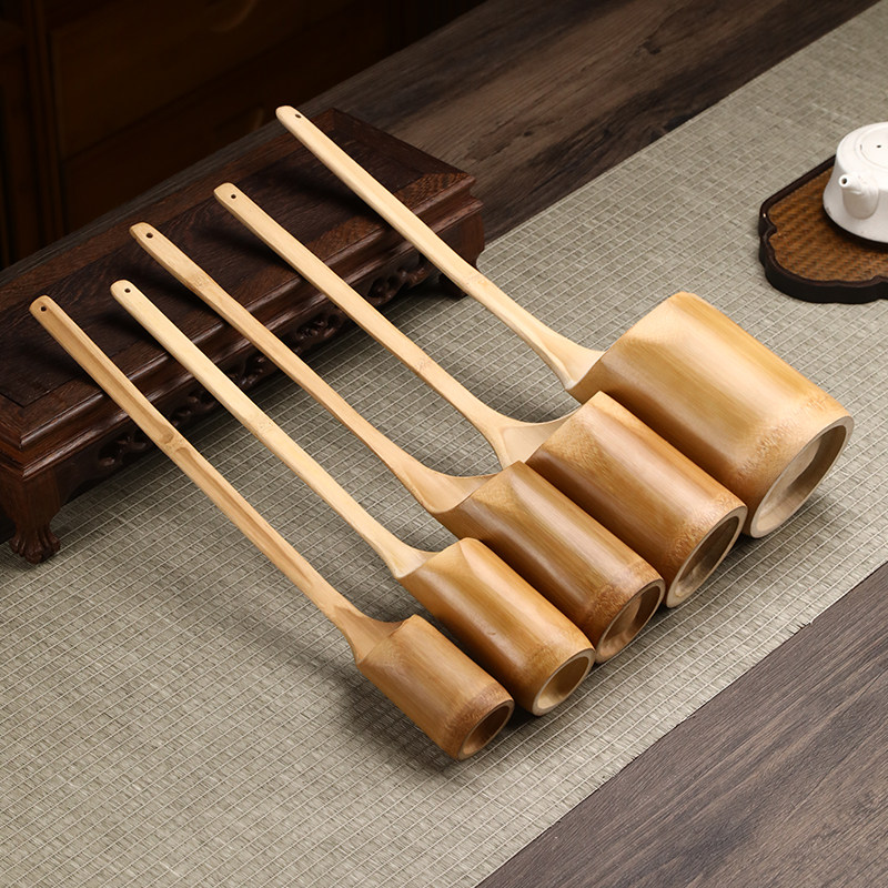 天然竹制酒提手工竹子水勺水舀分茶勺长柄酒舀复古茶道茶艺配件,餐饮具,漏斗,淘宝优惠券,粉丝福利购,淘宝优惠卷