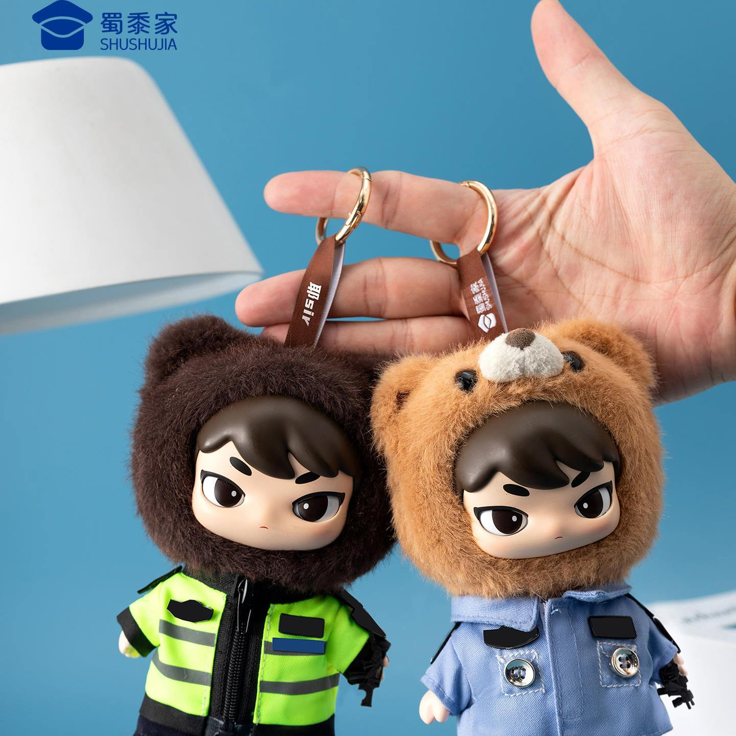 蜀黍家bubu穿的娃衣套装创意穿脱制服毛绒娃娃反光服套装造型套装