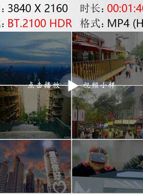重庆渝中夜晚重庆名小吃城游客走台阶VR眼镜科技视觉视频素材