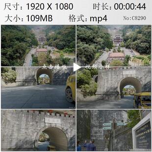 航拍西南边陲中越边境小镇凭祥古城友谊关城楼边关口岸视频素材