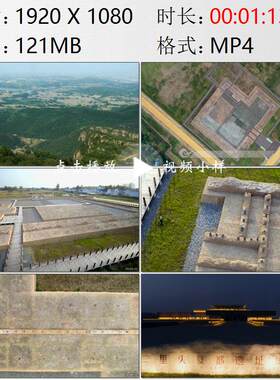 航拍河南洛阳市二里头文化遗址三千年前夏都文明博物馆视频素材