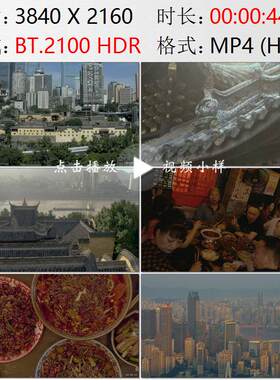 航拍重庆湖广会馆传统建筑聚餐盛宴爱吃辣椒高清实拍视频素材