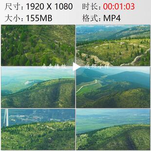 航拍山东济南齐长城古代齐国与鲁国间的长城防御工事实拍视频素材