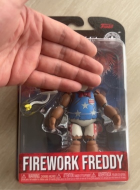 正版funko美国纪念版5寸烟花玩具小熊可动关节人偶公仔手办玩偶