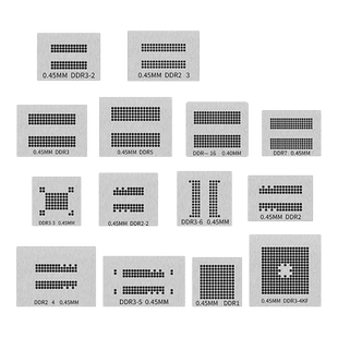 14件套内存显存芯片植球钢网BGA78/BGA96/BGA170 GDDR5 DDR植锡网