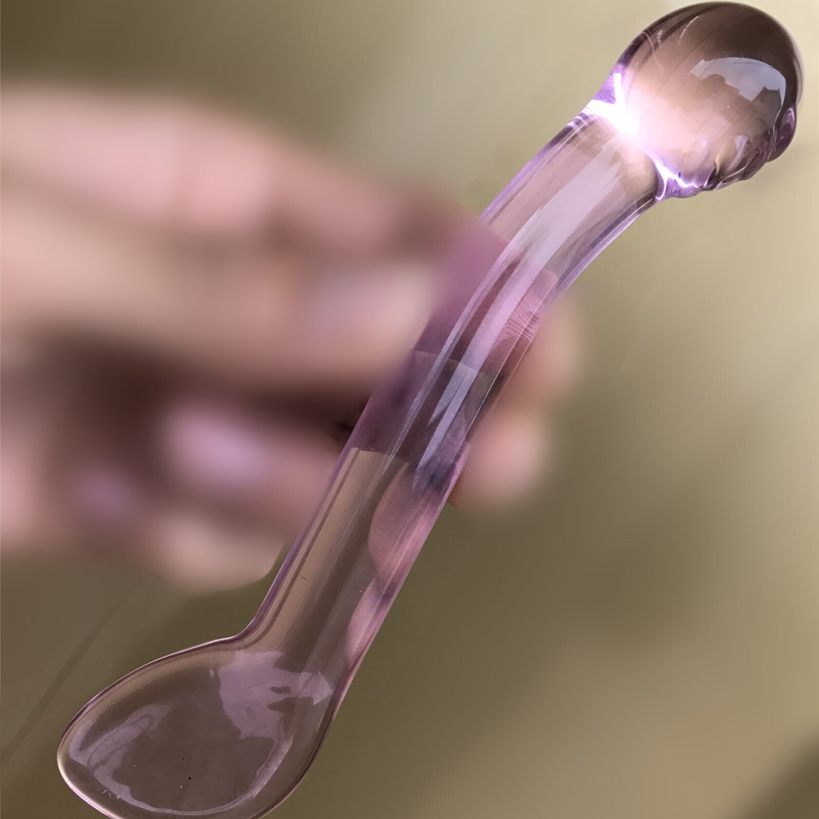 高硼硅水晶玻璃按摩棒脸部身体穴位棍女生美容棒光滑细腻无毛刺图片