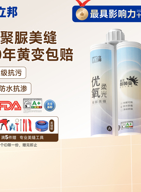 立邦天冬聚脲美缝剂地砖瓷砖专用填缝剂耐黄变防霉防水彩砂勾缝剂