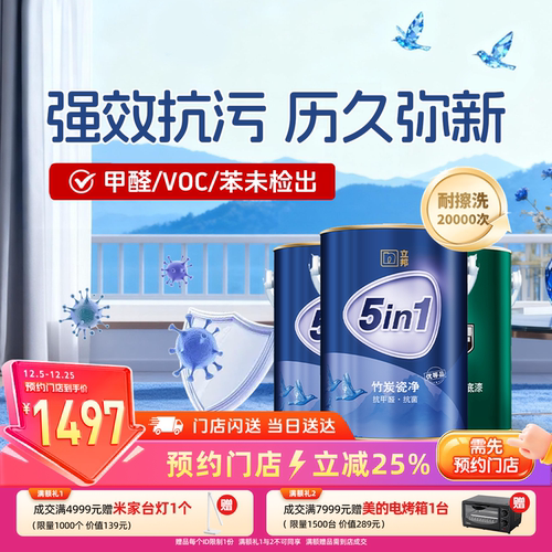 竹炭抗甲醛NIPPONPAINT/立邦