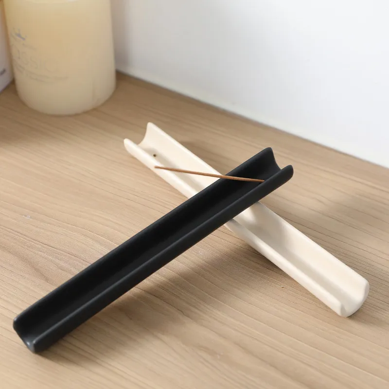 侘寂风现代简约陶瓷香插香座摆件香台香薰细香插香线香软装饰品