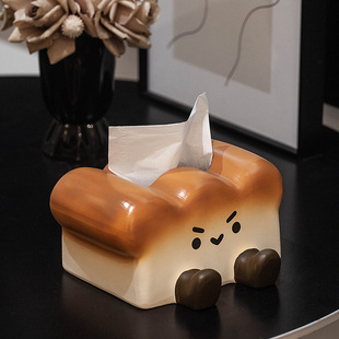 创意卡通纸巾盒客厅桌面陶瓷餐桌餐巾纸抽纸盒可爱装饰品收纳摆件