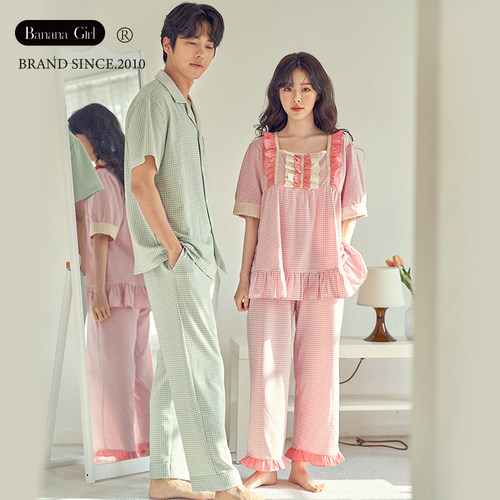 bananagirl情侣抗皱耐磨睡衣