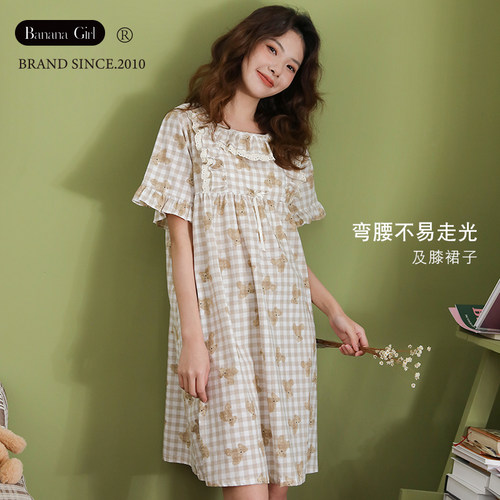 韩版女士卡通宽松睡裙