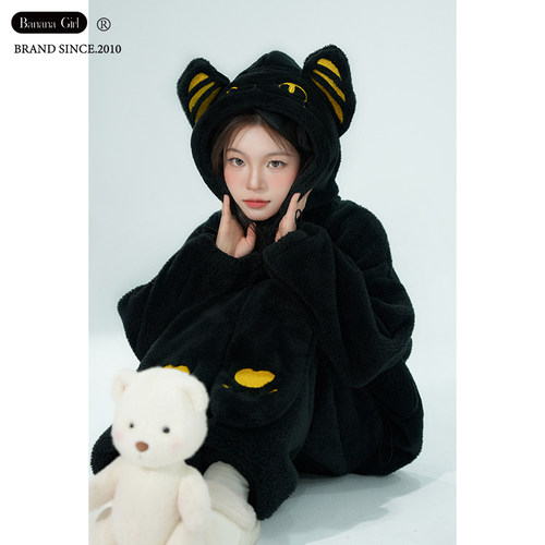 bananagirl加厚保暖女士睡衣