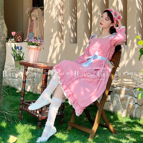 bananagirl女士长袖春秋睡裙