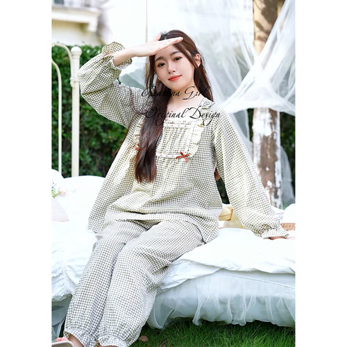 bananagirl睡衣女士长袖春秋