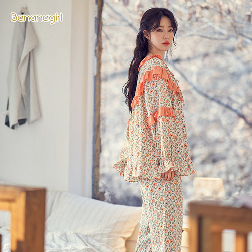 Bananagirl日系碎花女士家居服