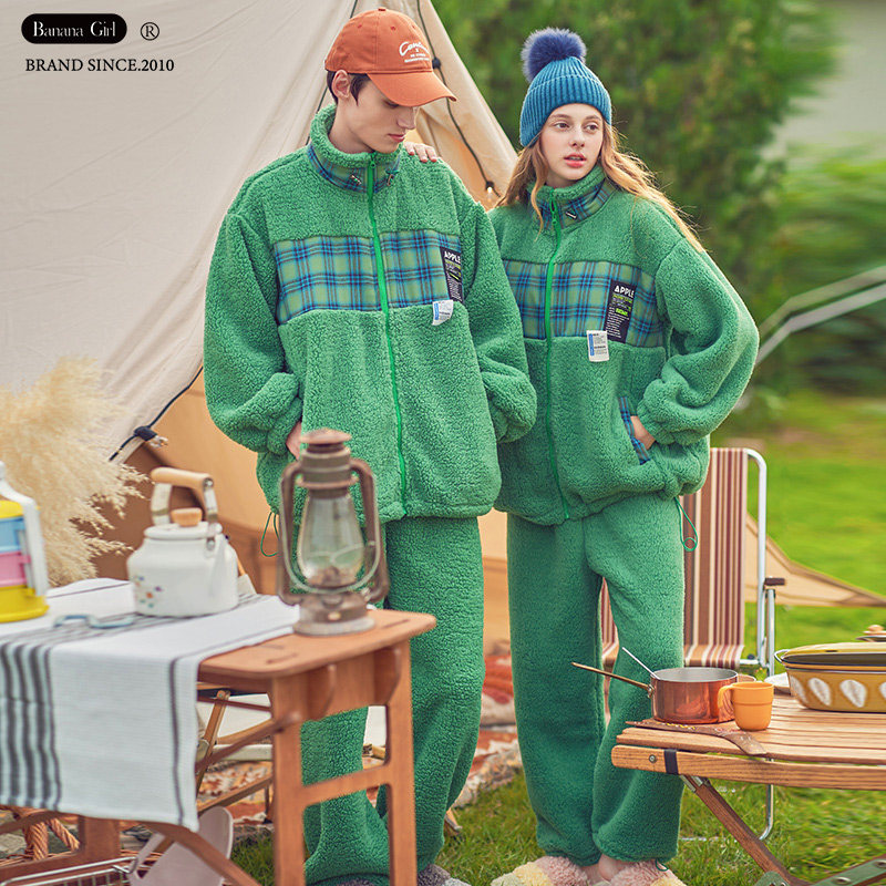 bananagirl冬季情侣加厚睡衣