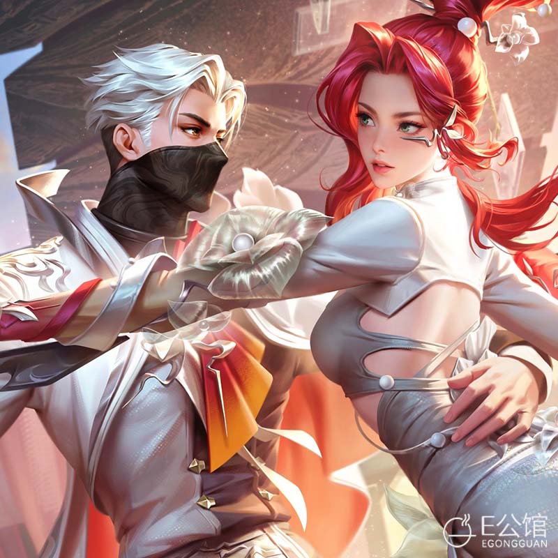 E公馆王者荣耀cos服兰陵王默契交锋星传说cosplay动漫游戏服装cos