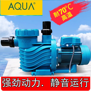 爱克AQUA泳池循环水泵自带过滤篮增压泵耐高温泳池循环泵